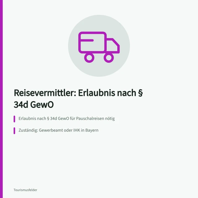 Karte zur Erlaubnispflicht und Registrierung von Reisevermittlern. Reisevermittler Registrierung: Voraussetzungen und Nachweise